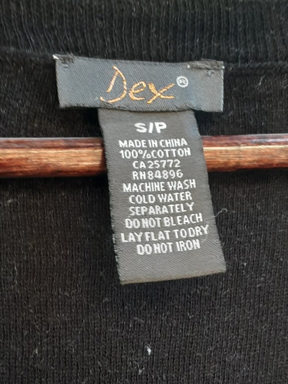 Dex Long Cotton Acid Wash Cardigan Size Small - Picture 4 of 7
